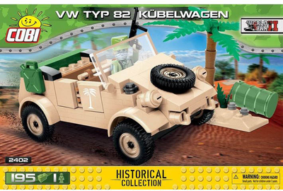 Konstruktor Cobi Historical Collection VW Type 82 Kubelwagen 195 elementów (5902251024024)
