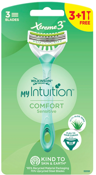 Zestaw maszynek do golenia Wilkinson My Intuition Xtreme3 Comfort Sensitive dla kobiet 4 szt (4027800232802)