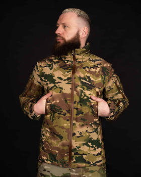 Тактична куртка SoftShell "Кіборг" - мультикам L