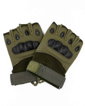Тактичні рукавиці Combat безпалі (олива) XL