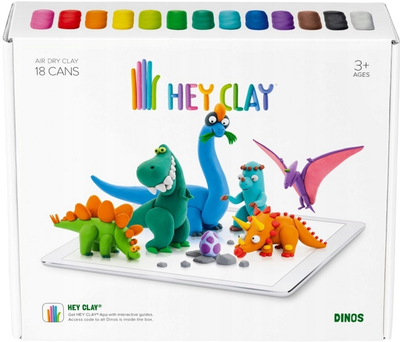 Пластична маса для ліплення TM Toys Hey Clay Динозаври (5904754602716)