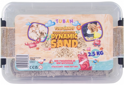 Кінетичний пісок Tuban Dynamic Sand Натуральний у коробці 2.5 кг (5901087039882)