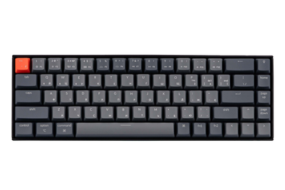 Клавіатура бездротова Keychron K6 HOT SWAP Gateron Red RGB USB/Bluetooth Black (ENG/UKR) (K6V1_Keychron)