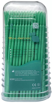 Микроаппликаторы Dochem стандартные 2.0 мм 100 шт Зеленые (1A6541.1N)