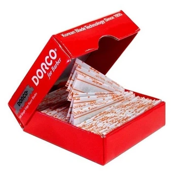Леза для шавет Dorco Prime Red Japanese Steel Single Edge Razor Blades (100 лез)