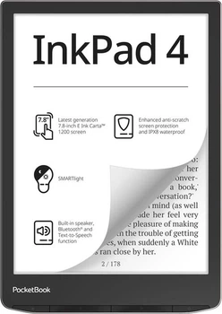 Электронная книга Pocketbook 743G InkPad 4, Stundust Silver (PB743G-U-CIS)