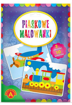 Piaskowe malowanki Alexander Pociag + Samolot 2 szt (5906018018813)