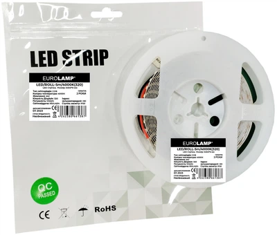 Світлодіодна стрічка EUROLAMP LED/ROLL-5m/4000K(320)(5) COB 320