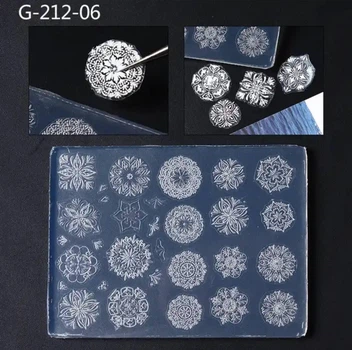 Силиконовый молд для дизайна ногтей Узоры G-212-06