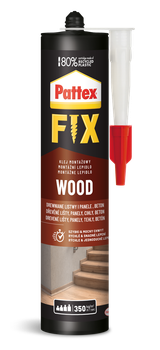 Жидкие гвозди Pattex Fix Wood клей монтаж 385г