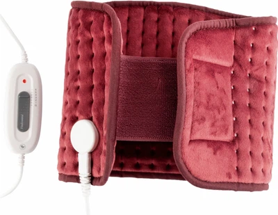 Електрогрілка Sanitas SHK 42 Red для спини, живота, поясниці, пояс електричний, електропояс