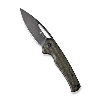 Складной туристический нож Sencut Mims, (8.8 см) 9Cr18MoV / Micarta темно-зеленый