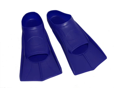 Ласты короткие для бассейна детские XS (31-33) синие