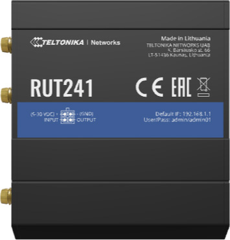Маршрутизатор Teltonika RUT241 4G (LTE) (RUT241010000)