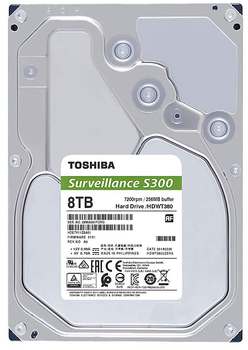 Жорсткий диск Toshiba S300 8TB 7200rpm 256MB HDWT380UZSVA 3.5" SATA III