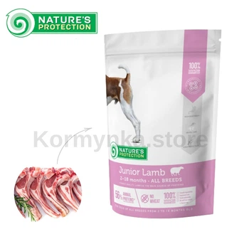 Сухий корм для цуценят всіх порід з ягням Nature’s Protection Junior Lamb All Breeds, 500 г (NPS45745)