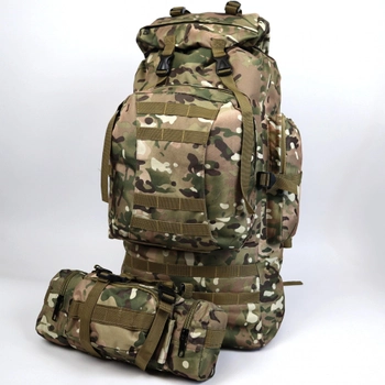 Рюкзак тактический 90л с сумкой-органайзером Oxford 800D Мультикам