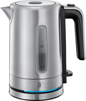 Электрочайник Russell Hobbs CompactHome 0,8л дисковый с подсветкой 2200Вт Черный (24190-70)