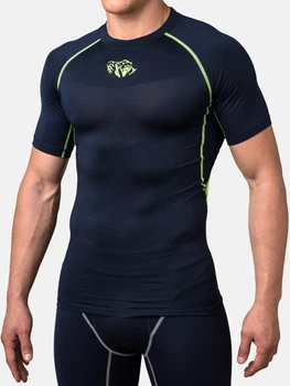 Компресійна футболка Air Motion Short Sleeve Navy Flu Yellow XL Колір Жовтий (501005-747-XL)