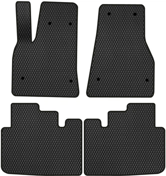 EVA коврики EVAtech в салон авто для Tesla Model S 2012+ 1 поколение Liftback USA 4 шт Black (TA12705PVC4BW8RBB)
