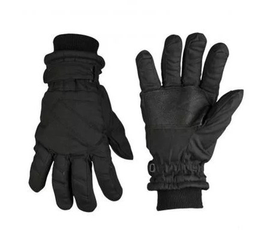 Черные зимние перчатки Mil-Tec Thinsulate Black 12530002-XL