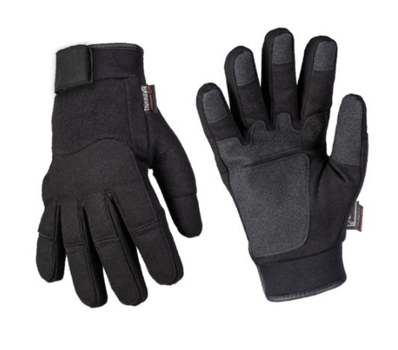 Перчатки армейские тактические зимние с мембраной Mil-tec 12520802 Черные Army Gloves Winter Thinsulate-S