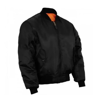 Тактическая куртка Mil-tec MA1 Flight Jacket (Bomber) Black 10402002-2XL