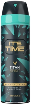 Dezodorant do ciała It's Time Titan Spirit w sprayu 200 ml (5060648120299)