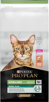 Сухий корм для дорослих стерилізованих котів Purina Pro Plan Sterilised Adult 1+ Renal Plus з лососем 14 кг (7613287887597)