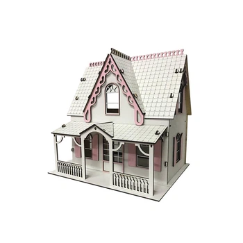 Домик кукольный DecorWood с мебелью 43х40х27 см