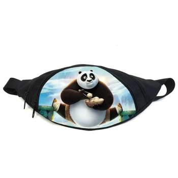 Поясная сумка бананка Панда Кунг-фу (GBP011) Gear Bag черная