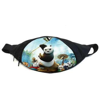 Поясная сумка бананка Панда Кунг-фу (GBP017) Gear Bag черная