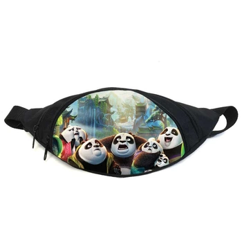 Поясная сумка бананка Панда Кунг-фу (GBP015) Gear Bag черная