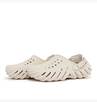 Крокси жіночі сабо Crocs Echo Beige 39 бежеві
