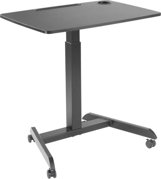 Приставний мобільний столик із регулюванням висоти Officepro ODM380B Black