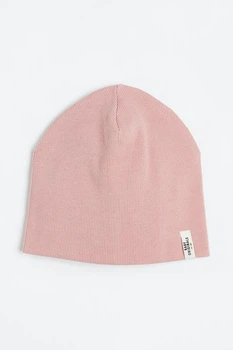 Шапка подвійна в рубчик рожевий H&M 2-6 міс (400094156)