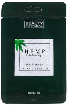 Маска для волосся Beauty Formulas Hemp Beauty Маска для волосся з органічною конопляною олією 24 г (5012251013116)