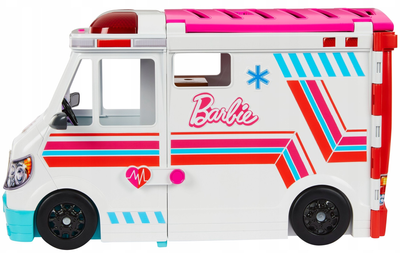 Zestaw do zabawy Mattel Mobilna Transformująca karetka i klinika Barbi 2 w 1 (194735108022)