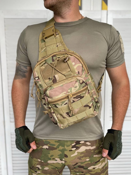 Тактична сумка нагрудна Cross Bag Slim Elite Hex Multicam
