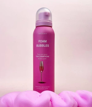 Пена для душа MODAY FOAM BUBBLES PINK CHAMPAGNE Пузырчатая пена с ароматом розового шампанского 150 мл