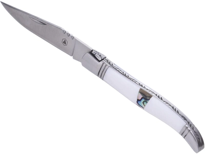 Складной нож Laguiole 21 см в подарочной коробке Белый (40268335)