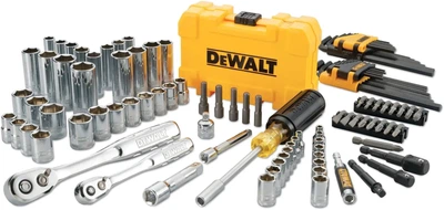 Набор головок, бит, шестигранных ключей DeWalt 1/4 и 3/8 108 предметов (DWMT73801-1)