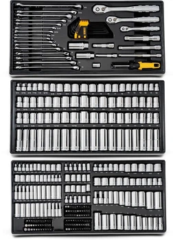Zestaw nasadek, bitów, kluczy imbusowych i płasko-oczkowych DeWalt 1/4 3/8 1/2 341 elementów (DWMT45341-1)