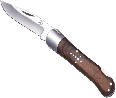 Складной охотничий нож Laguiole 19.5 см фиксатор лезвия в подарочной коробке Коричневый (40269007)