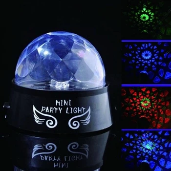 Проектор зоряного неба обертовий Диско Куля Mini Party Light 9 режимів