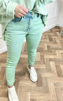 Жіночі джинси Wiya DY 8235 VERDE 50 м'ятний