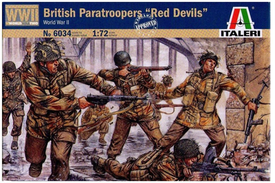 Збірна модель Italeri WWII British Paratroopers Red Devils масштаб 1:72 (8001283860345)