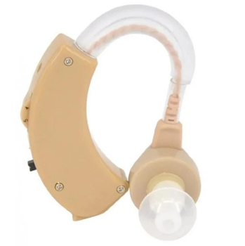 Слуховий апарат Xingma XM-913 Внутрішній підсилювач слуху в боксі для зберігання 40dB Бежевий