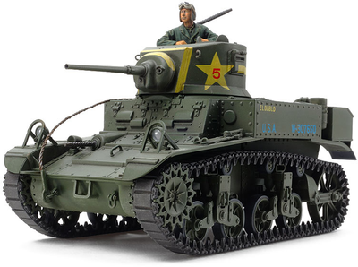 Збірна модель Tamiya U S Light Tank M3 Stuart Late Production масштаб 1:35 (4950344353606)