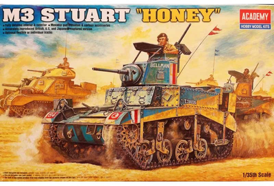 Model do składania Academy British M3 Stuart Honey skala 1:35 (0603550013997)